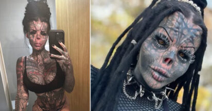 Toxii, una de las mujeres más tatuadas y operadas