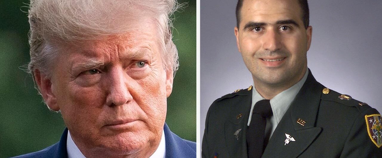 Donald Trump, el exmajor del Ejército de los EE. UU. Nidal Malik Hasan. Crédito: Shutterstock.com, Getty Images
