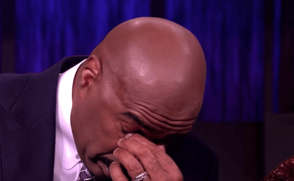 Steve Harvey's son makes a confession that moves him to tears