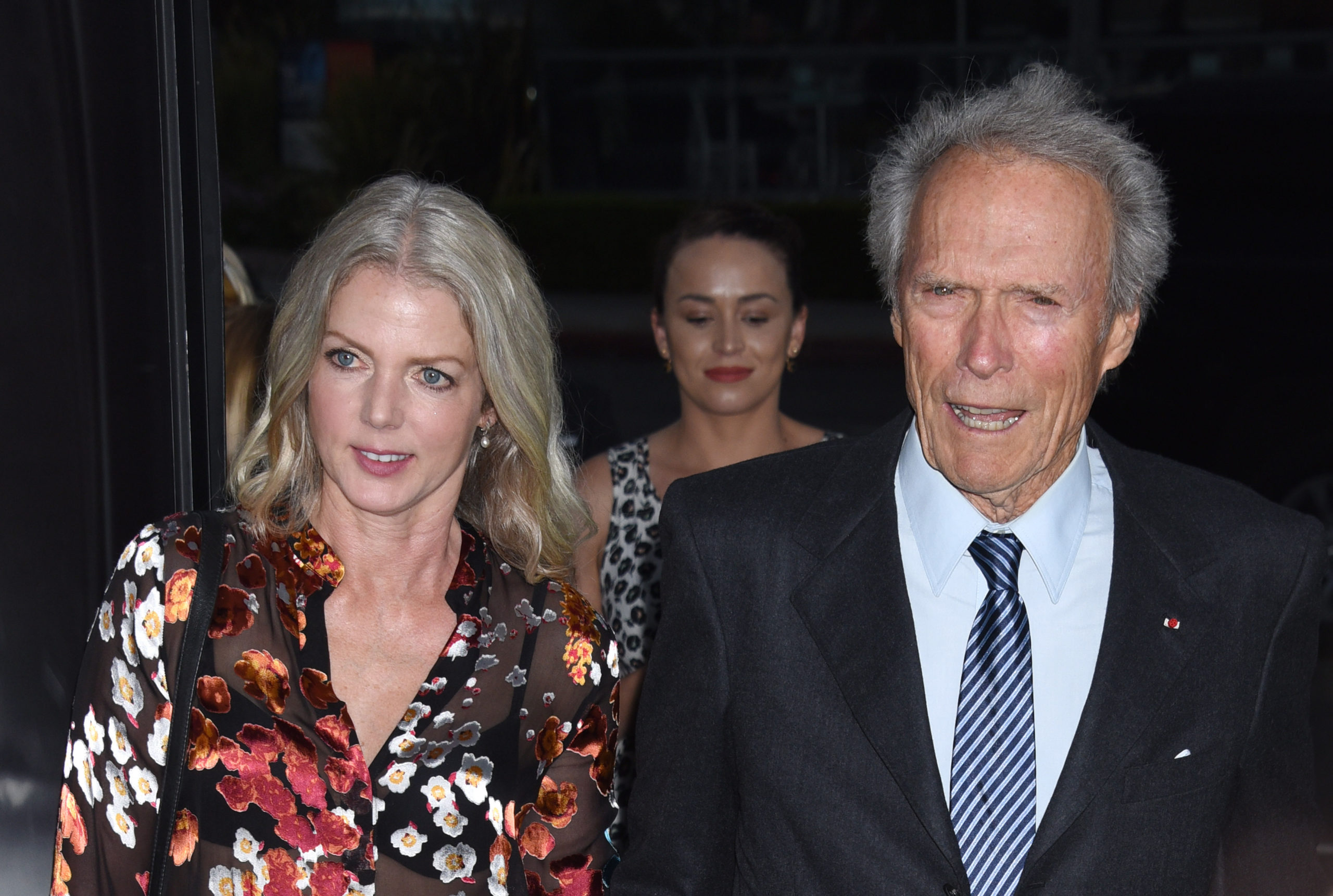 Clint Eastwood and Christina Sandera at the Ranch Foundation’s first annual “Fallen Garden Party”