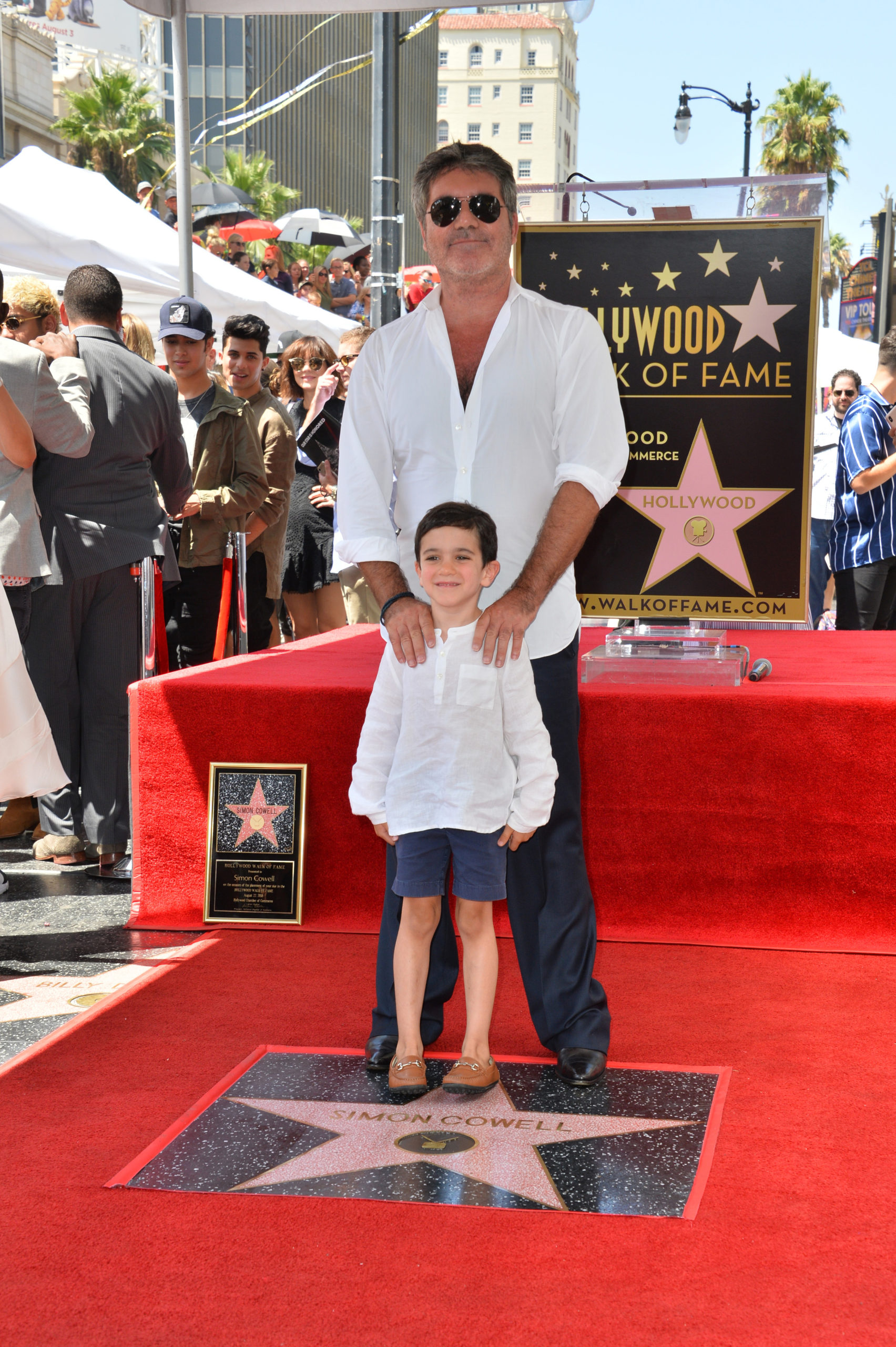 Simon Cowell con su hijo Eric