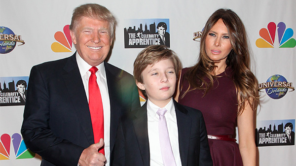 Donald Trump Barron Trump Melania Trump