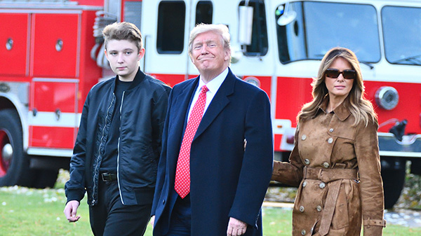 Barron Trump is now 6ft 7 and is only 15 years old