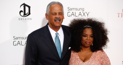 Oprah Winfrey and her partner of 40 years, Stedman Graham, make a rare public appearance together. Credit: Shutterstock