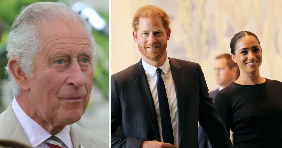 King Charles, Harry, Meghan
