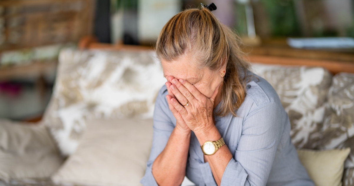 Old woman crying. Credit / Shutterstock