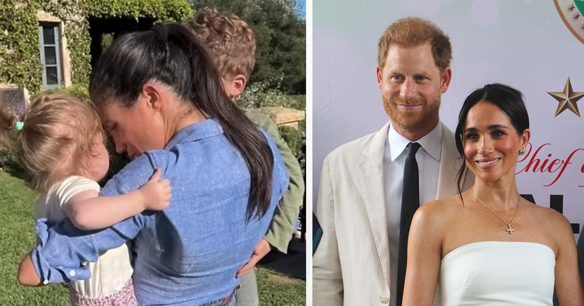 Meghan Markle (left/right), Prince Harry (middle). Credit: Netflix/Youtube & Getty Images