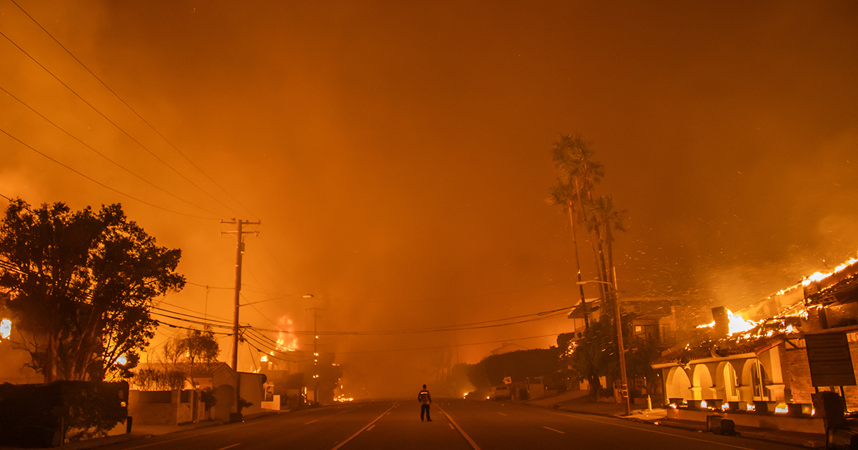 Powerful Winds Fuel Multiple Fires Across Los Angeles Area. Credit / Getty Images