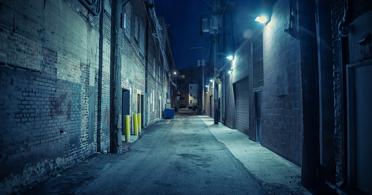 A dark alley. Credit / Shutterstock