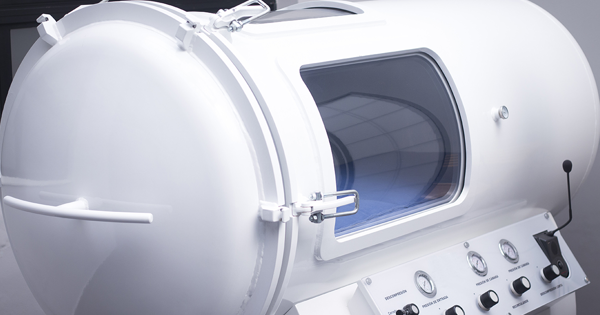 Stock image of a hyperbaric oxygen chamber. Credit / Shutterstock