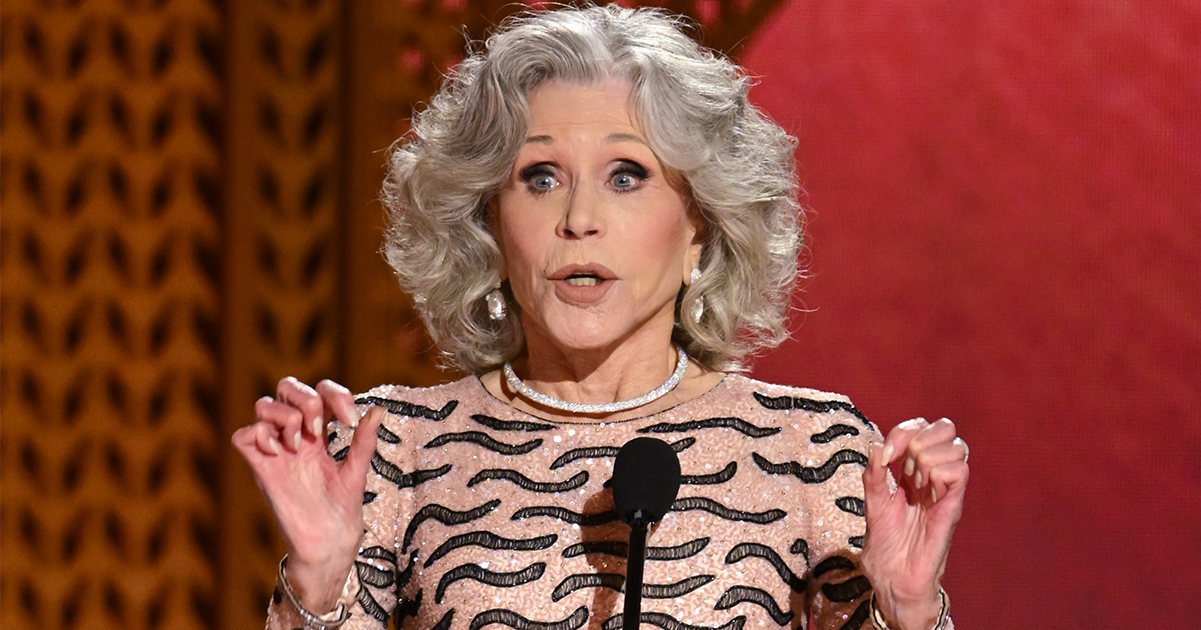 Jane Fonda's speech. Credit / Getty Images