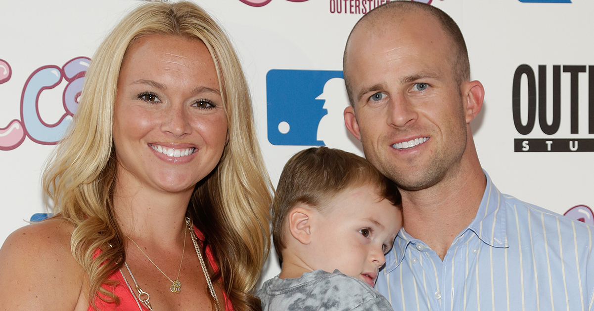 Brett Gardner and family. Credit / Getty Images