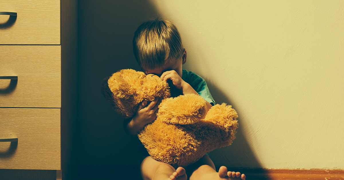 Scared child. Credit / Shutterstock