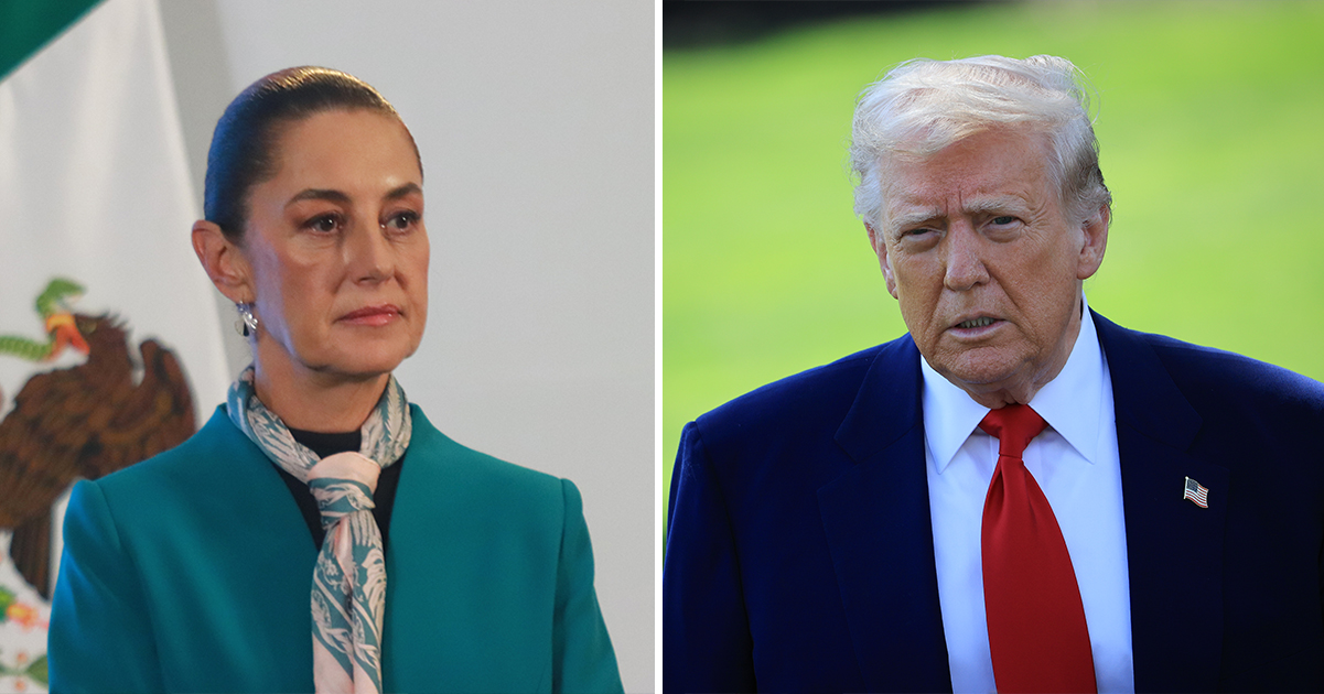 Claudia Sheinbaum and Donald Trump. Credit / Getty Images
