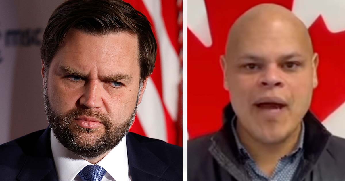 JD Vance (left), Jamil Jivani (right). Credit: Getty Images, Instagram/Jamijivani