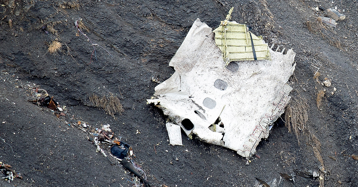 Debris of Germanwings Flight 9525. Credit / Getty Images