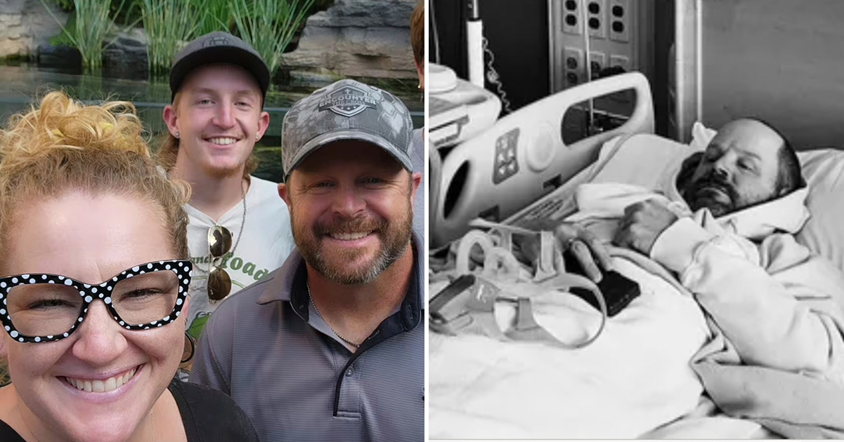 Left – The Koch family (credit Facebook: Bailey Koch) Right – Jeremy Koch (credit GoFundMe)