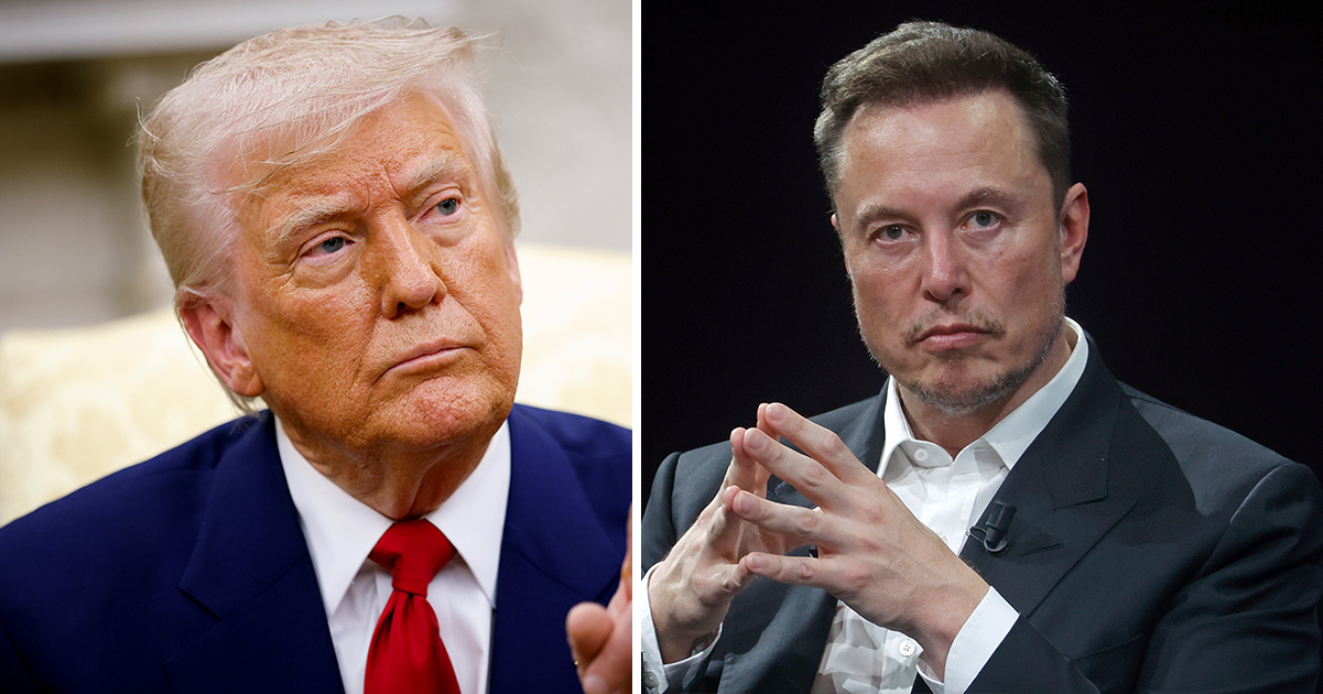 Donald Trump (left) and Elon Musk (right). Credit / Getty Images