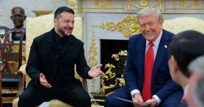 President Zelenskyy and President Trump. Credit / Getty Images