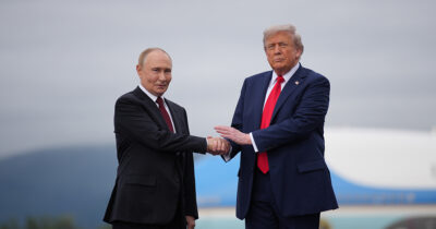 Vladimir Putin and Donald Trump in Alaska. Credit / Getty Images