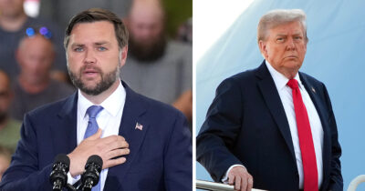 JD Vance and Donald Trump. Credit / Getty Images