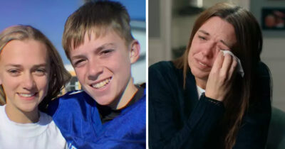 Lauryn Licari and Owen McKenny (left). Kendra Licari (right).