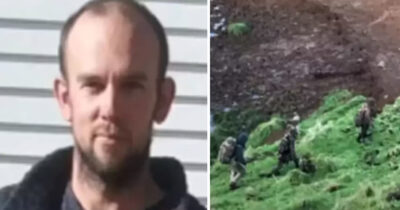 Tom Phillips (Left). Credit / New Zealand Police. & Sighting Of Phillips And His Children. Credit / YouTube
