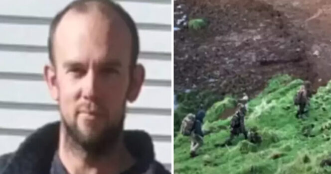 Tom Phillips (Left). Credit / New Zealand Police. & Sighting Of Phillips And His Children. Credit / YouTube