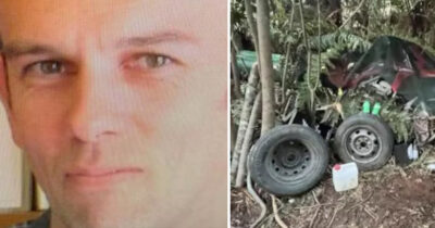 Tom Phillips and alleged campsite (Credit / New Zealand Police)