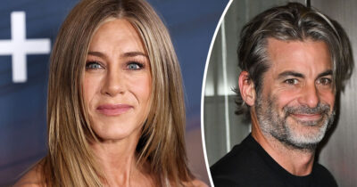 Jennifer Aniston (left), Jim Curtis (right). Credit: Getty Images