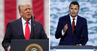 Donald Trump & Charlie Kirk. Credit / Getty Images