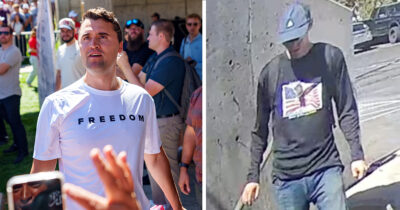 Charlie Kirk (Credit / Getty Images) & suspected shooter (Credit / FBI)