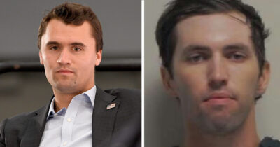 Charlie Kirk (Credit: Getty Images) and his suspected shooter Tyler Robinson (Credit: FBI)