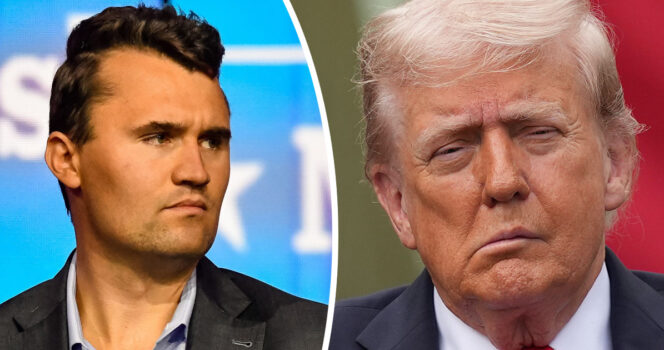 Charlie Kirk (left), Donald Trump (right). Credit: Getty Images
