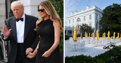 Donald Trump (left), Melania Trump (right). Credit: Getty Images