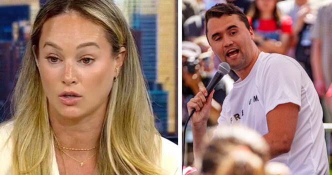 Lexi Kuenzle & Charlie Kirk. Credit / Fox News and Getty Images