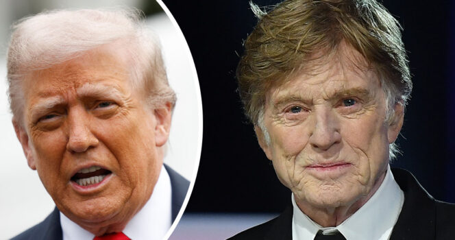 Donald Trump (left), Robert Redford (right). Credit: Getty Images