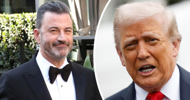 Jimmy Kimmel (left), Donald Trump (right). Credit: Getty Images