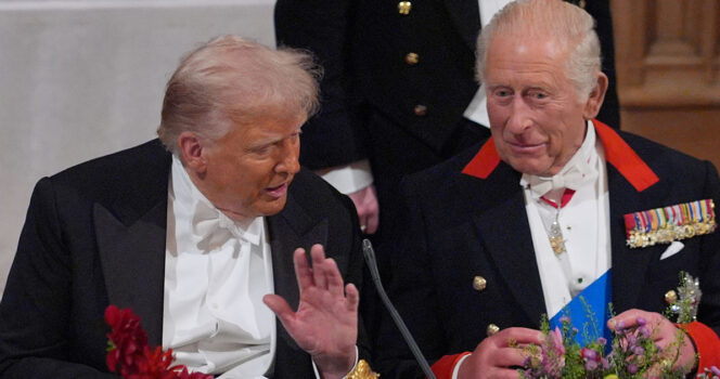 Donald Trump (left), King Charles (right). Credit: Getty Images