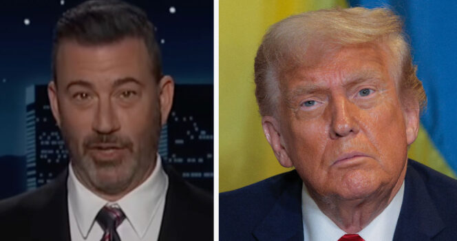 Jimmy Kimmel (left), Donald Trump (right). Credit: Youtube/JimmyKimmelLive, Getty Images