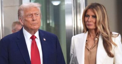 Donald Trump (left), Melania Trump (right). Credit: Getty Images
