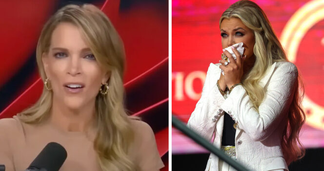 Megyn Kelly (Credit: YouTube/ The Megyn Kelly Show) & Erika Kirk (Credit: Getty Images)