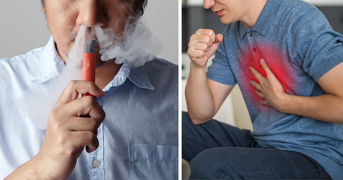 Man who vaped for 9 years issues warning after being hospitalized