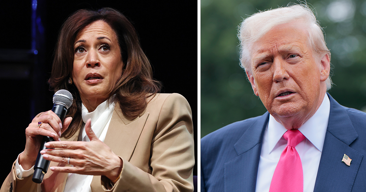 Kamala Harris and Donald Trump. Credit / Getty Images