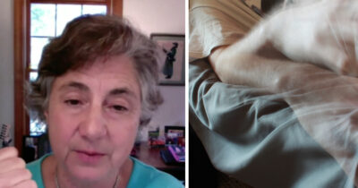Deborah Prum (Credit: YouTube / Tales Of Resilience) & Stock Image of soul leaving body (Credit / Shutterstock)