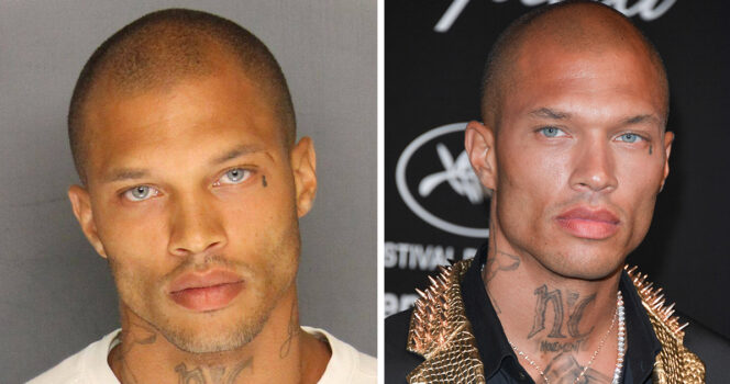 Jeremy Meeks. Credit / Stockton, CA Police Department & Getty Images