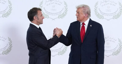 Emmanuel Macron and Donald Trump. Credit / Getty Images