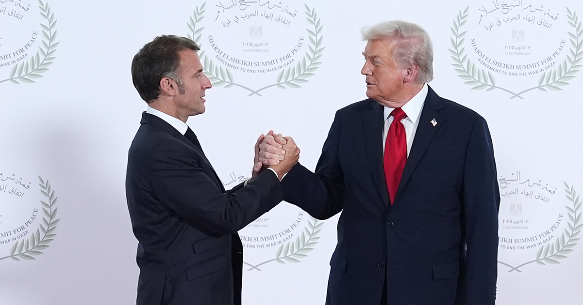Emmanuel Macron and Donald Trump. Credit / Getty Images