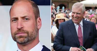 Prince William (Getty Images) and Prince Andrew (Shutterstock)