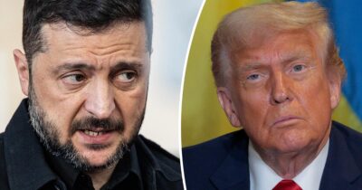 Volodymyr Zelenskyy, Donald Trump. Credit: Getty Images